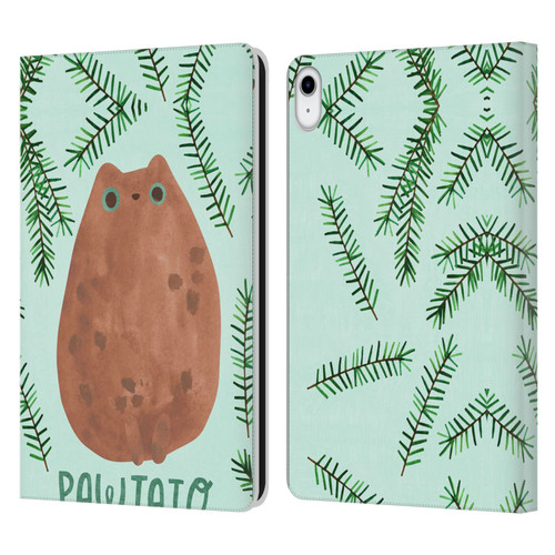 Planet Cat Puns Pawtato Leather Book Wallet Case Cover For Apple iPad 10.9 (2022)