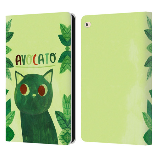 Planet Cat Puns Avocato Leather Book Wallet Case Cover For Apple iPad Air 2 (2014)