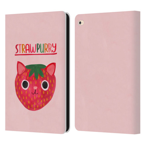 Planet Cat Puns Strawpurry Leather Book Wallet Case Cover For Apple iPad Air 2 (2014)