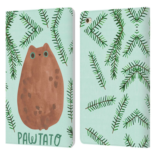 Planet Cat Puns Pawtato Leather Book Wallet Case Cover For Apple iPad mini 4