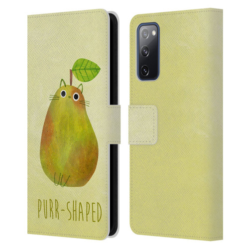 Planet Cat Puns Purr-shaped Leather Book Wallet Case Cover For Samsung Galaxy S20 FE / 5G