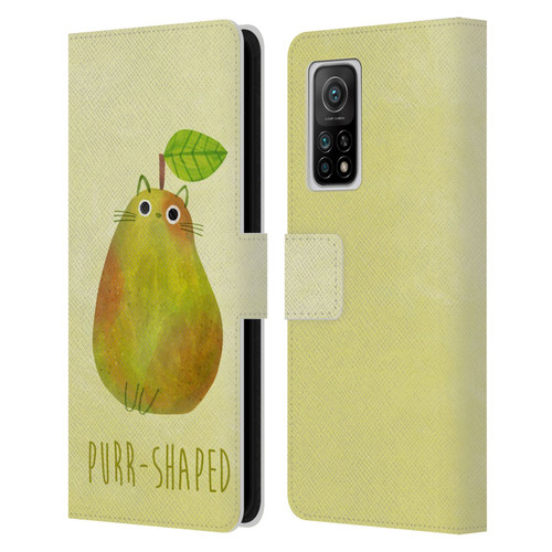 Planet Cat Puns Purr-shaped Leather Book Wallet Case Cover For Xiaomi Mi 10T 5G