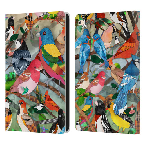 Suzan Lind Birds Medley 2 Leather Book Wallet Case Cover For Apple iPad Air 2 (2014)