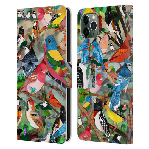 Suzan Lind Birds Medley 2 Leather Book Wallet Case Cover For Apple iPhone 11 Pro Max