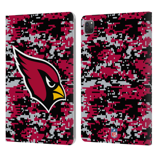 NFL Arizona Cardinals Graphics Digital Camouflage Leather Book Wallet Case Cover For Apple iPad Pro 11 2020 / 2021 / 2022