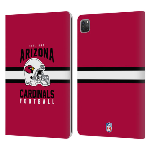 NFL Arizona Cardinals Graphics Helmet Typography Leather Book Wallet Case Cover For Apple iPad Pro 11 2020 / 2021 / 2022