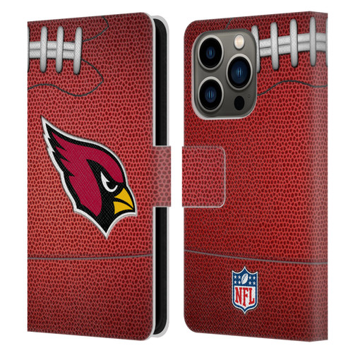 NFL Arizona Cardinals Graphics Football Leather Book Wallet Case Cover For Apple iPhone 14 Pro