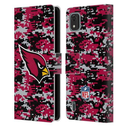 NFL Arizona Cardinals Graphics Digital Camouflage Leather Book Wallet Case Cover For Nokia C2 2nd Edition