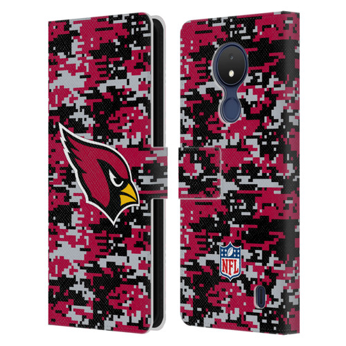 NFL Arizona Cardinals Graphics Digital Camouflage Leather Book Wallet Case Cover For Nokia C21