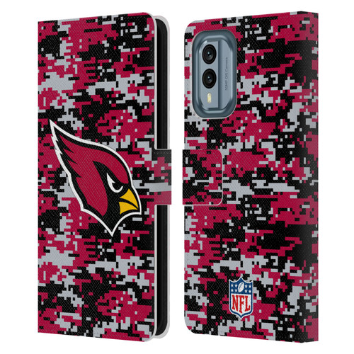 NFL Arizona Cardinals Graphics Digital Camouflage Leather Book Wallet Case Cover For Nokia X30