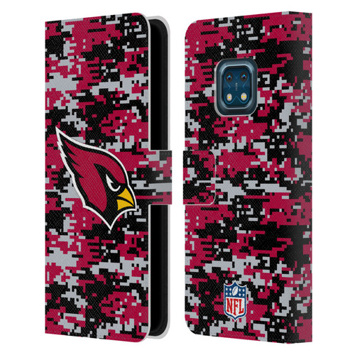 NFL Arizona Cardinals Graphics Digital Camouflage Leather Book Wallet Case Cover For Nokia XR20