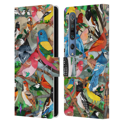 Suzan Lind Birds Medley 2 Leather Book Wallet Case Cover For Xiaomi Mi 10 5G / Mi 10 Pro 5G