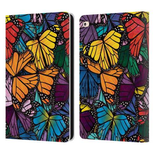 Suzan Lind Butterflies Monarch Leather Book Wallet Case Cover For Apple iPad Air 2 (2014)