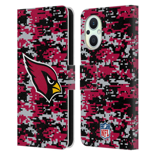 NFL Arizona Cardinals Graphics Digital Camouflage Leather Book Wallet Case Cover For OPPO Reno8 Lite