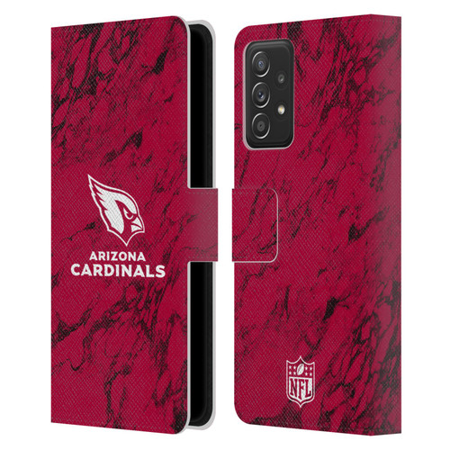 NFL Arizona Cardinals Graphics Coloured Marble Leather Book Wallet Case Cover For Samsung Galaxy A53 5G (2022)