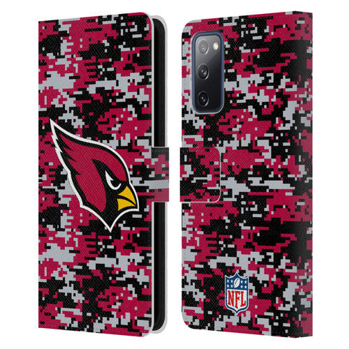 NFL Arizona Cardinals Graphics Digital Camouflage Leather Book Wallet Case Cover For Samsung Galaxy S20 FE / 5G
