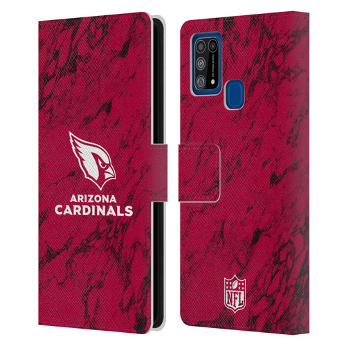 NFL Arizona Cardinals Graphics Coloured Marble Leather Book Wallet Case Cover For Samsung Galaxy M31 (2020)