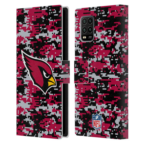 NFL Arizona Cardinals Graphics Digital Camouflage Leather Book Wallet Case Cover For Xiaomi Mi 10 Lite 5G