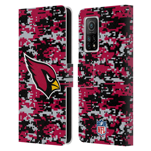 NFL Arizona Cardinals Graphics Digital Camouflage Leather Book Wallet Case Cover For Xiaomi Mi 10T 5G