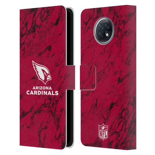 NFL Arizona Cardinals Graphics Coloured Marble Leather Book Wallet Case Cover For Xiaomi Redmi Note 9T 5G