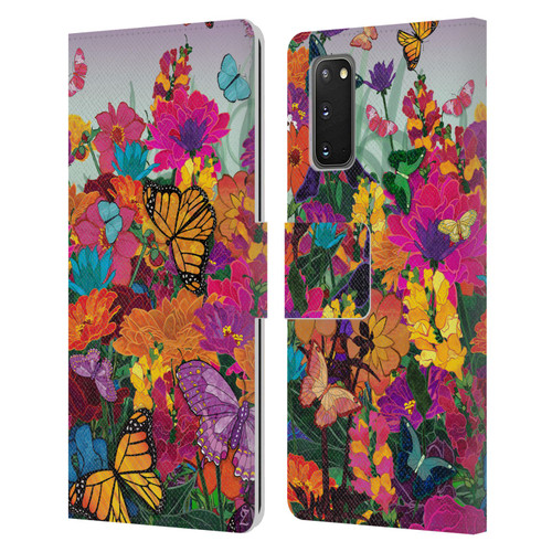 Suzan Lind Butterflies Garden Leather Book Wallet Case Cover For Samsung Galaxy S20 / S20 5G