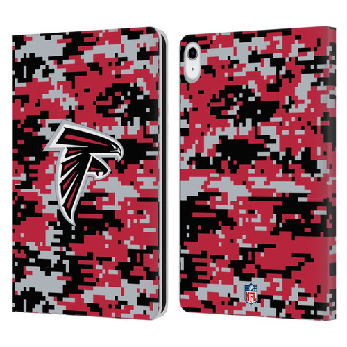 NFL Atlanta Falcons Graphics Digital Camouflage Leather Book Wallet Case Cover For Apple iPad 10.9 (2022)