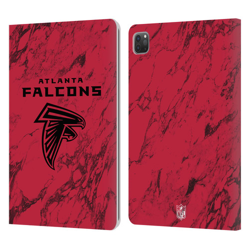 NFL Atlanta Falcons Graphics Coloured Marble Leather Book Wallet Case Cover For Apple iPad Pro 11 2020 / 2021 / 2022