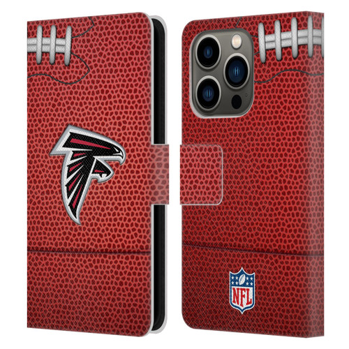 NFL Atlanta Falcons Graphics Football Leather Book Wallet Case Cover For Apple iPhone 14 Pro