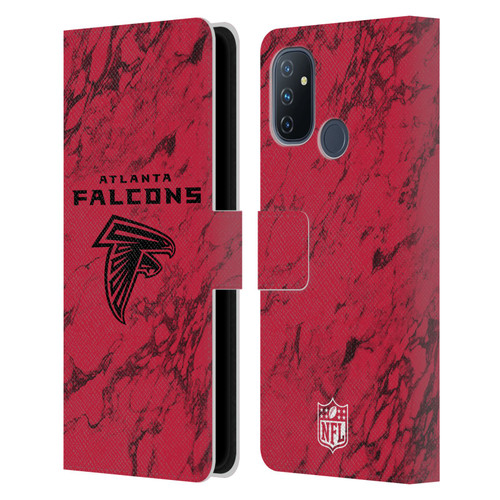 NFL Atlanta Falcons Graphics Coloured Marble Leather Book Wallet Case Cover For OnePlus Nord N100