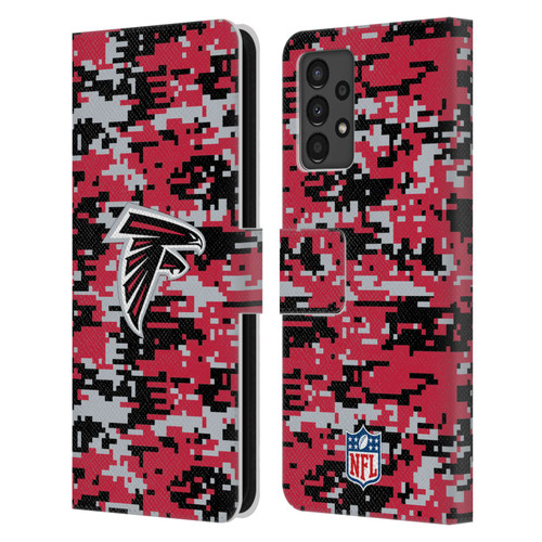 NFL Atlanta Falcons Graphics Digital Camouflage Leather Book Wallet Case Cover For Samsung Galaxy A13 (2022)