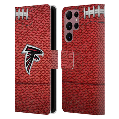 NFL Atlanta Falcons Graphics Football Leather Book Wallet Case Cover For Samsung Galaxy S22 Ultra 5G
