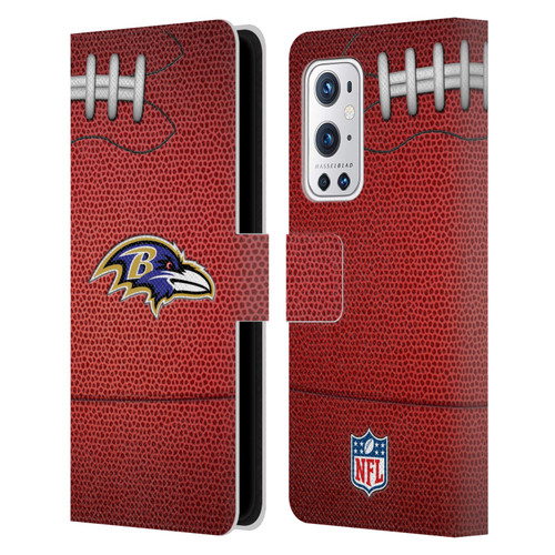 NFL Baltimore Ravens Graphics Football Leather Book Wallet Case Cover For OnePlus 9 Pro