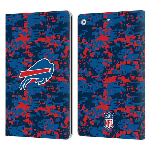 NFL Buffalo Bills Graphics Digital Camouflage Leather Book Wallet Case Cover For Apple iPad 10.2 2019/2020/2021