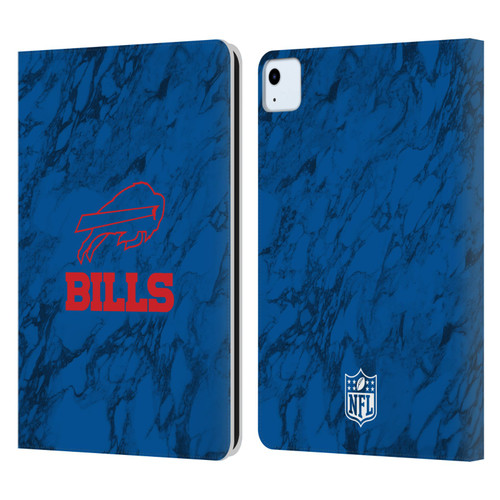 NFL Buffalo Bills Graphics Coloured Marble Leather Book Wallet Case Cover For Apple iPad Air 2020 / 2022