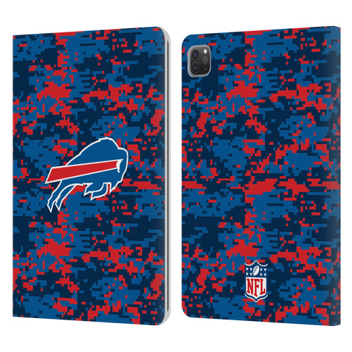 NFL Buffalo Bills Graphics Digital Camouflage Leather Book Wallet Case Cover For Apple iPad Pro 11 2020 / 2021 / 2022