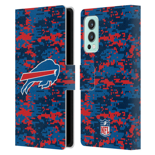 NFL Buffalo Bills Graphics Digital Camouflage Leather Book Wallet Case Cover For OnePlus Nord 2 5G