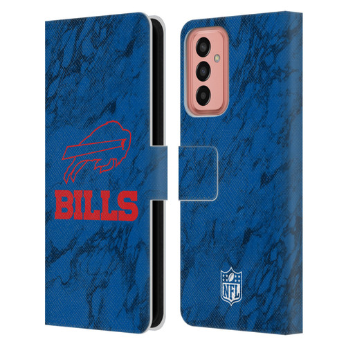NFL Buffalo Bills Graphics Coloured Marble Leather Book Wallet Case Cover For Samsung Galaxy M13 (2022)