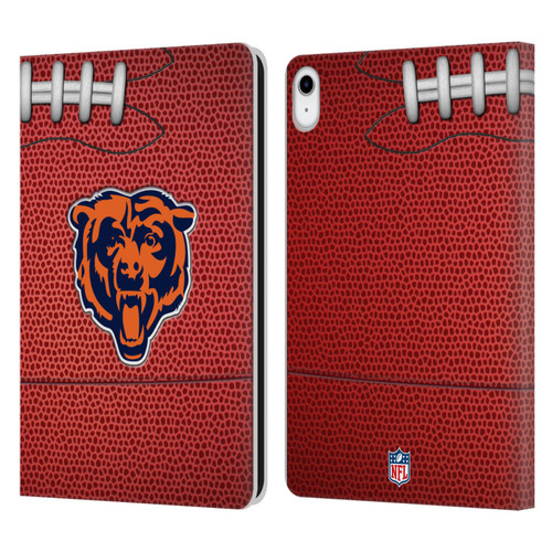 NFL Chicago Bears Graphics Football Leather Book Wallet Case Cover For Apple iPad 10.9 (2022)