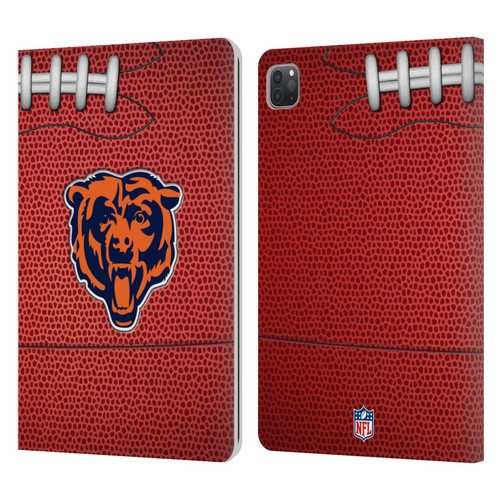 NFL Chicago Bears Graphics Football Leather Book Wallet Case Cover For Apple iPad Pro 11 2020 / 2021 / 2022