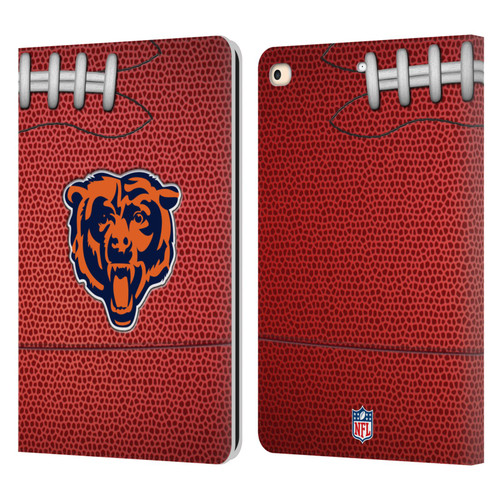 NFL Chicago Bears Graphics Football Leather Book Wallet Case Cover For Apple iPad 9.7 2017 / iPad 9.7 2018