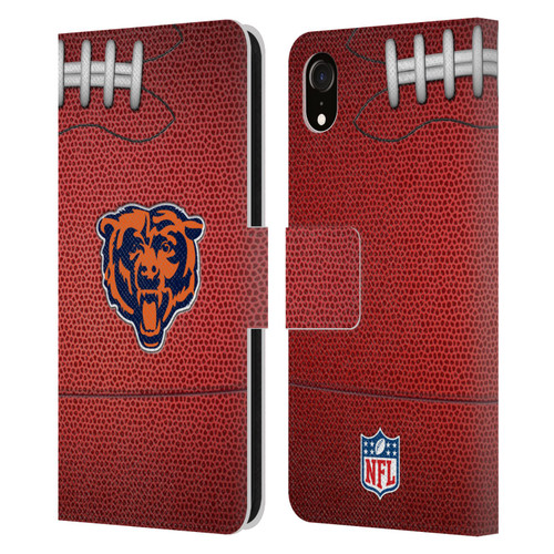 NFL Chicago Bears Graphics Football Leather Book Wallet Case Cover For Apple iPhone XR