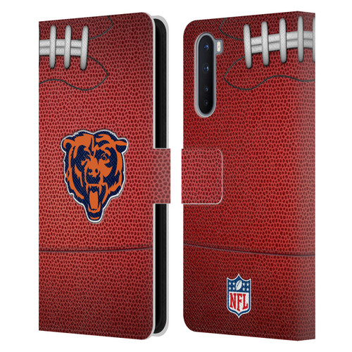 NFL Chicago Bears Graphics Football Leather Book Wallet Case Cover For OnePlus Nord 5G