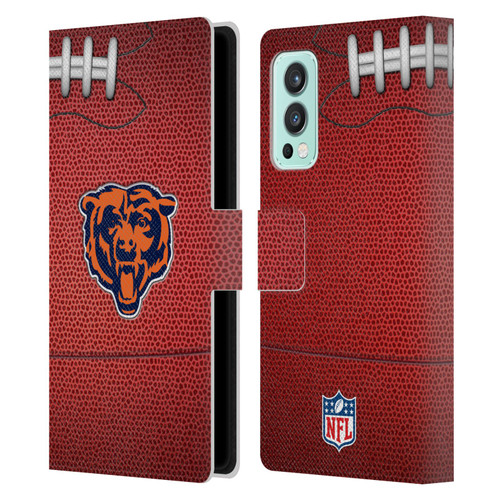NFL Chicago Bears Graphics Football Leather Book Wallet Case Cover For OnePlus Nord 2 5G