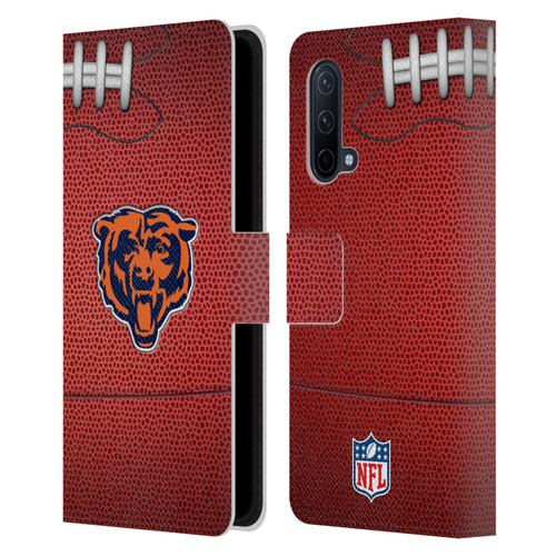 NFL Chicago Bears Graphics Football Leather Book Wallet Case Cover For OnePlus Nord CE 5G