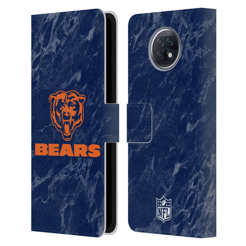 NFL Chicago Bears Graphics Coloured Marble Leather Book Wallet Case Cover For Xiaomi Redmi Note 9T 5G