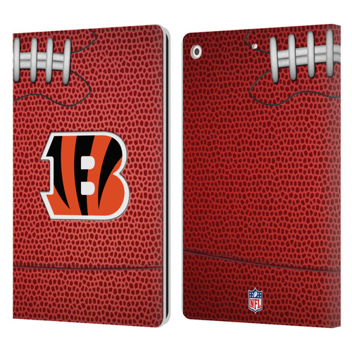 NFL Cincinnati Bengals Graphics Football Leather Book Wallet Case Cover For Apple iPad 10.2 2019/2020/2021