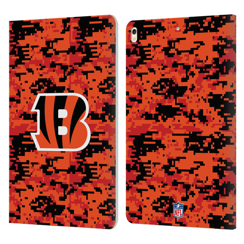 NFL Cincinnati Bengals Graphics Digital Camouflage Leather Book Wallet Case Cover For Apple iPad Pro 10.5 (2017)