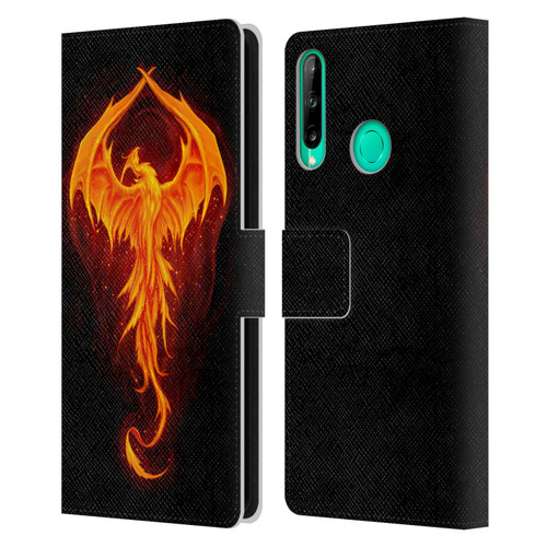 Christos Karapanos Dark Hours Dragon Phoenix Leather Book Wallet Case Cover For Huawei P40 lite E