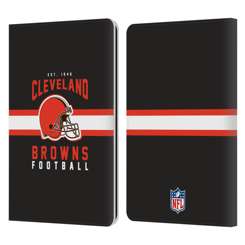 NFL Cleveland Browns Graphics Helmet Typography Leather Book Wallet Case Cover For Amazon Kindle Paperwhite 1 / 2 / 3