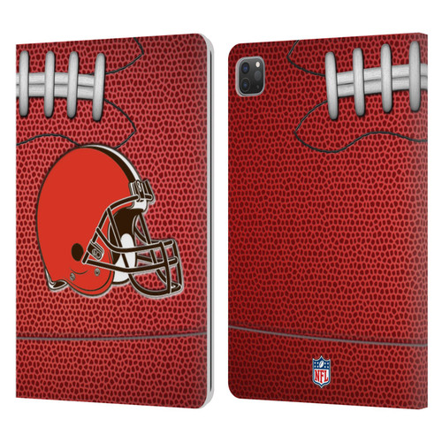 NFL Cleveland Browns Graphics Football Leather Book Wallet Case Cover For Apple iPad Pro 11 2020 / 2021 / 2022